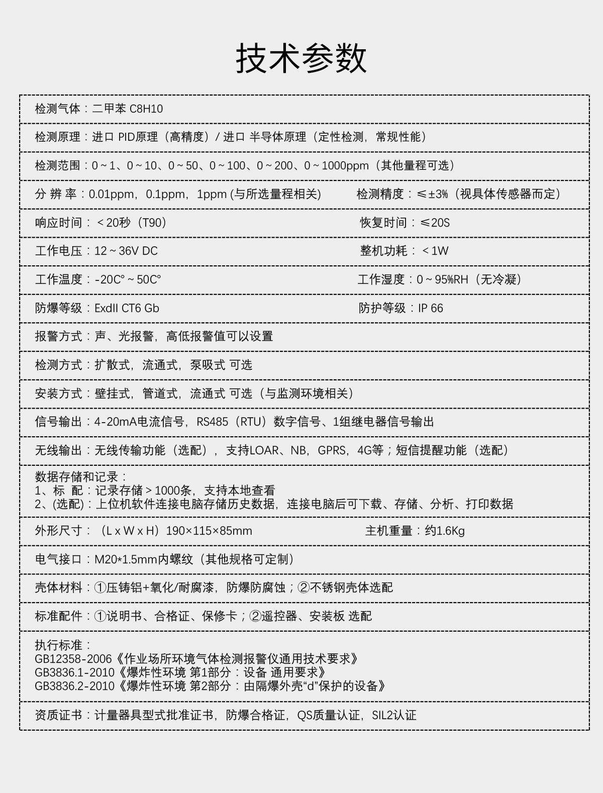 固定分體式二甲苯檢測(cè)儀 固定分體式二甲苯檢測(cè)儀